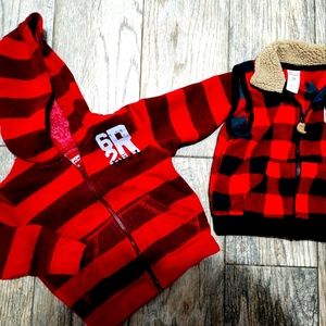 12/18M Bundle Red/Black Hoodie/Vest